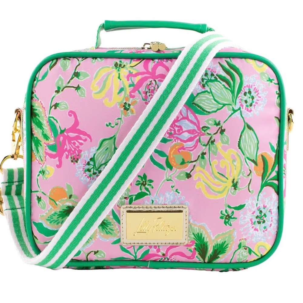 Lilly Pulitzer Insulated Lunch Box Via Amor Spritzer with Strap NWT